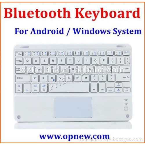 Opnew factory wholesale mini bluetooth keyboard for tablet with PU leather cover